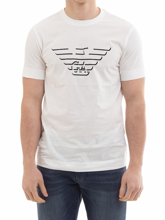 Emporio Armani Other - Emporio Armani White Tee with Black Eagle Graphic Size Small
